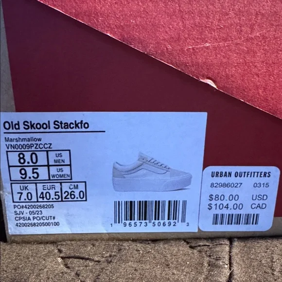 Vans Women's White Platform Sneakers - Picture 5 of 6